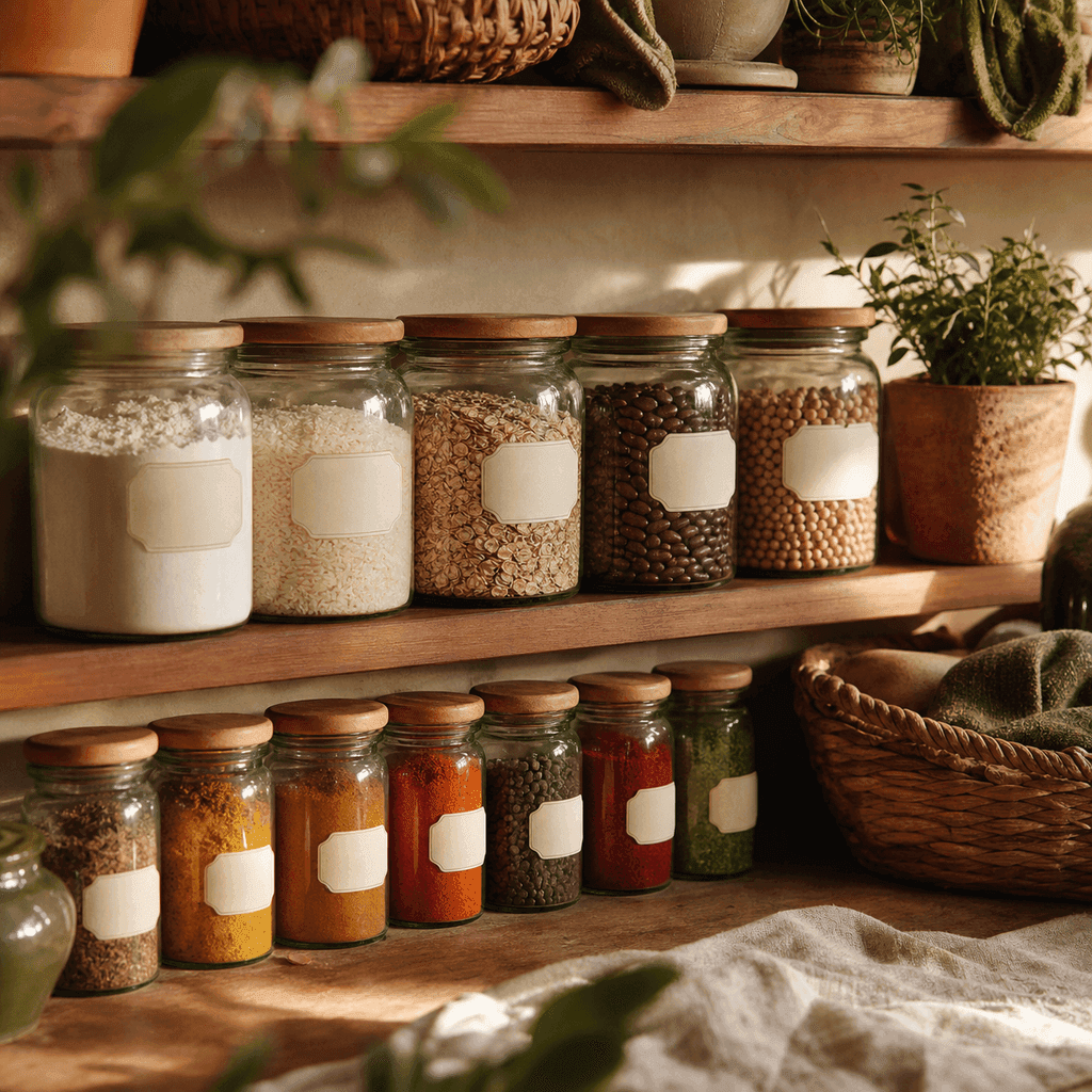 A warm, sunlit low-waste kitchen — the heart of Earth Friendly Blogs