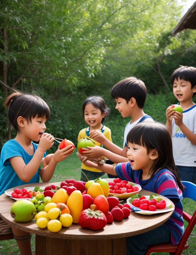 Absolute Reality v16 kids Eating fruits village ultra 4k ultr 0