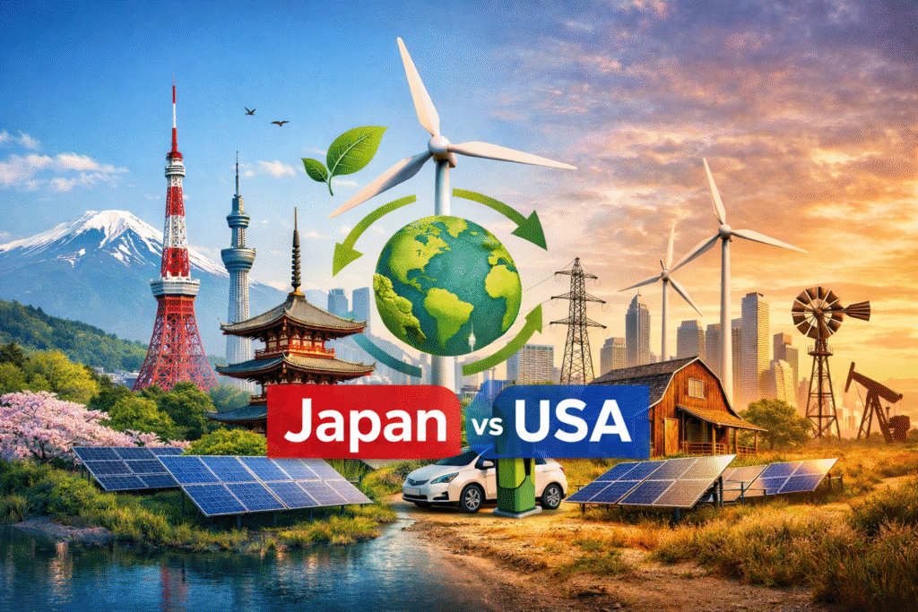 Japan vs USA Sustainable